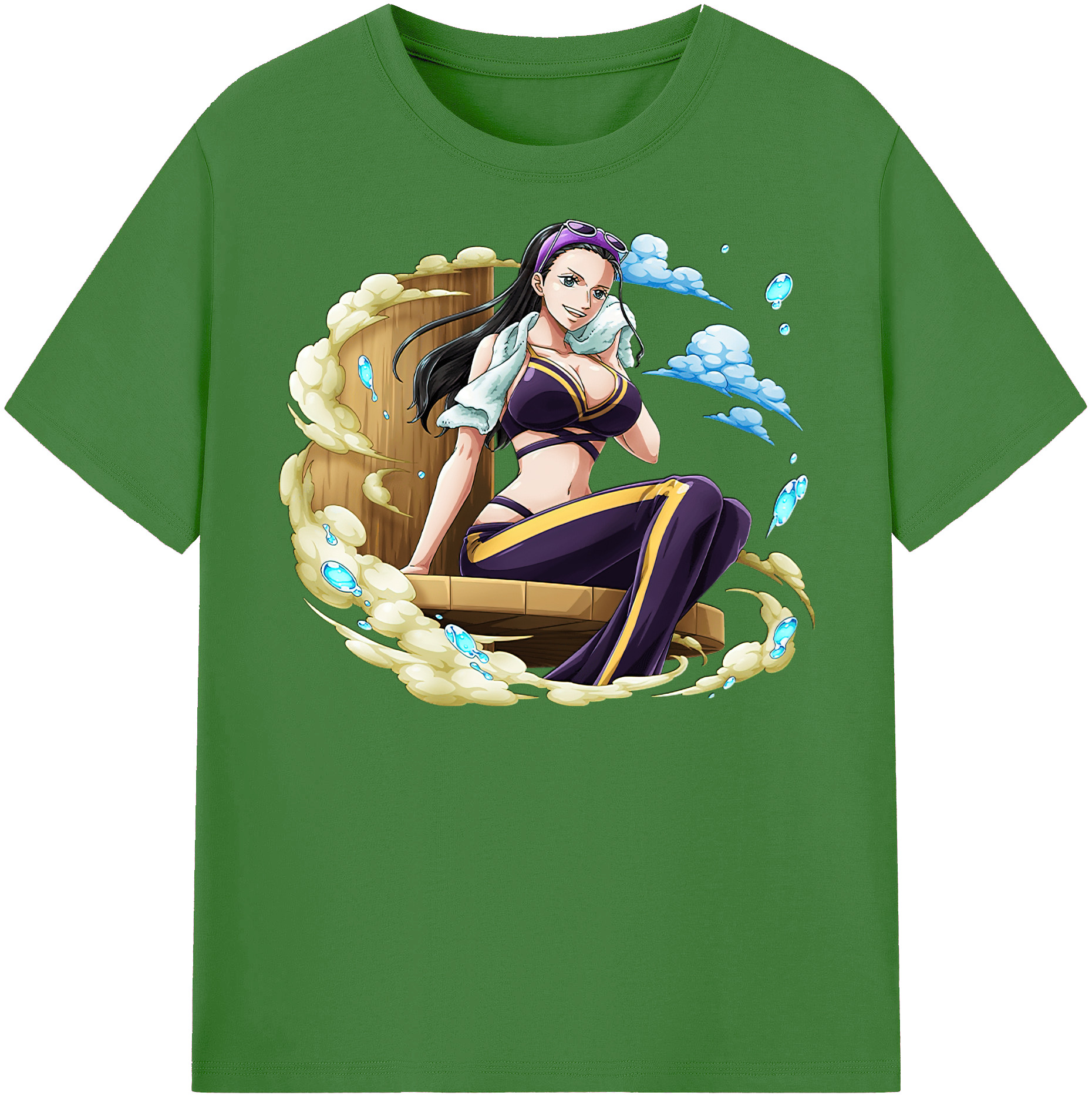 ワンピース ニコ・ロビン ONE PIECE Nico Robin レディースカジュアルプリントTシャツ（綿100％）